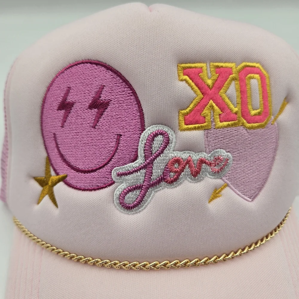NEW Anna & Ava Pink Adjustable Trucker Hat Cap XO LOVE